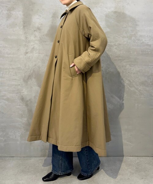 BEARDSLEY(ビアズリー)の「パディングステンカラーコート(その他アウター・レディース・キャメル・FREE)」の6枚目の写真