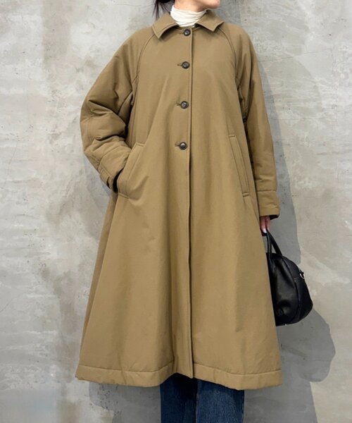 BEARDSLEY(ビアズリー)の「パディングステンカラーコート(その他アウター・レディース・キャメル・FREE)」の9枚目の写真
