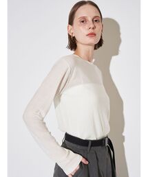 ELENDEEK | ウールシアーロングTニット(ニット/セーター)