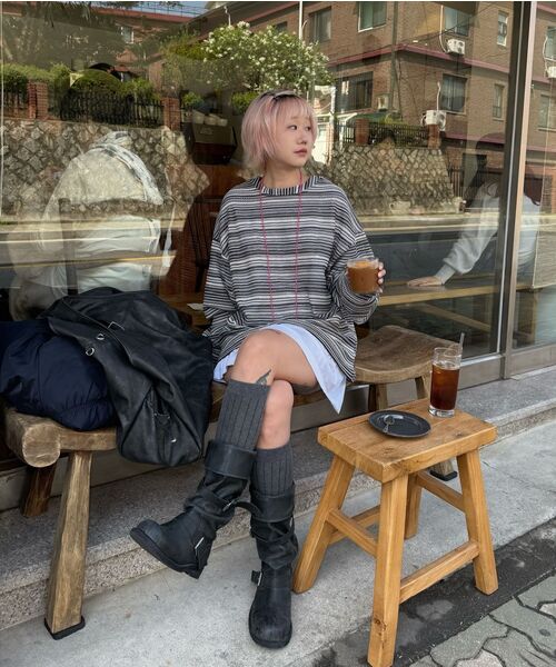 C WEAR BY THE GENIUS(シーウェアバイザジーニアス)の「シースルークラフトニットプルオーバー ブラック(ニット/セーター・メンズ・その他・size1/size3)」の10枚目の写真