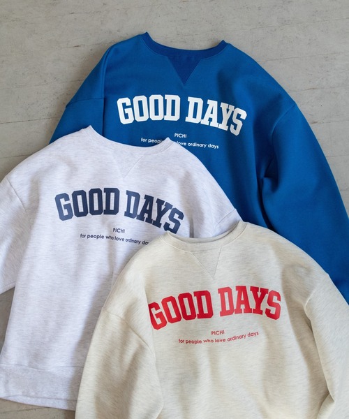 PICHI（ピイチ）の「GOODDAYスウェット（スウェット・レディース・ブルー/オートミール/ライトグレー・FREE）」の18枚目の写真