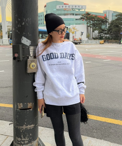 PICHI（ピイチ）の「GOODDAYスウェット（スウェット・レディース・ブルー/オートミール/ライトグレー・FREE）」の20枚目の写真