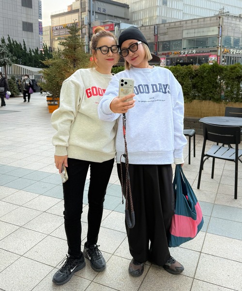 PICHI（ピイチ）の「GOODDAYスウェット（スウェット・レディース・ブルー/オートミール/ライトグレー・FREE）」の21枚目の写真