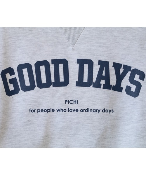 PICHI（ピイチ）の「GOODDAYスウェット（スウェット・レディース・ブルー/オートミール/ライトグレー・FREE）」の17枚目の写真