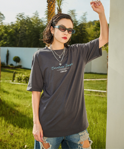 CORALIAN(コラリアン)の「ランオフ ラグビー 半袖 コットン Tシャツ チャコール(Tシャツ/カットソー・メンズ・その他・S/M/L/XL/XS)」の2枚目の写真