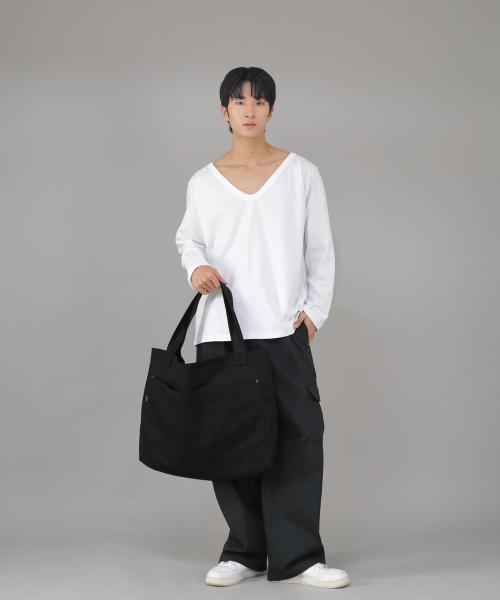 SAINTCREW（セントクルー）の「メガビッグサイズペンタゴンエコバッグMBE-141ブラックBKS（エコバッグ/サブバッグ・メンズ・その他・フリー）」の4枚目の写真