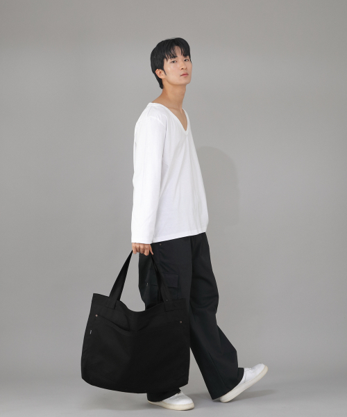 SAINTCREW（セントクルー）の「メガビッグサイズペンタゴンエコバッグMBE-141ブラックBKS（エコバッグ/サブバッグ・メンズ・その他・フリー）」の6枚目の写真