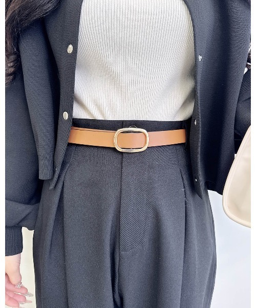 INGNI（イング）の「リバーシブルベルト（ベルト・レディース・ブラック系その他6/ブラック×イエロー・ONE SIZE）」の4枚目の写真