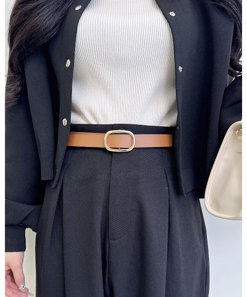 INGNI（イング）の「リバーシブルベルト（ベルト・レディース・ブラック系その他6/ブラック×イエロー・ONE SIZE）」の5枚目の写真