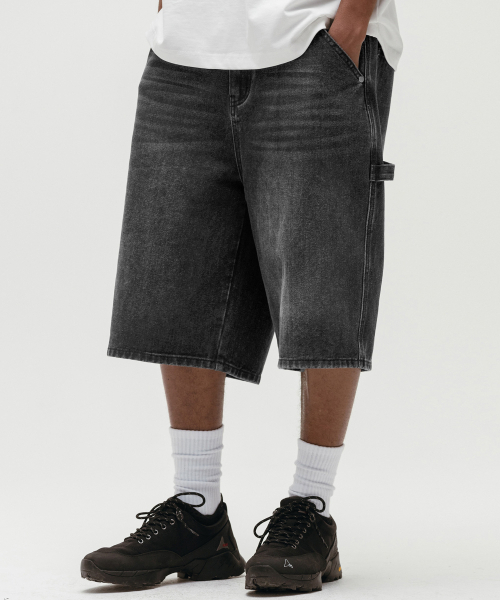 KANEITEI(カネイテイ)の「バミューダデニムショートパンツ(グレー)(その他パンツ・レディース・グレー・MEDIUM/LARGE/X-LARGE)」の1枚目の写真