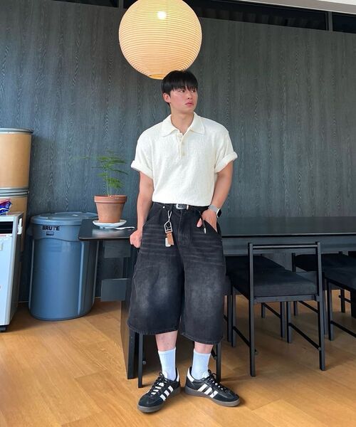 KANEITEI(カネイテイ)の「バミューダデニムショートパンツ(グレー)(その他パンツ・レディース・グレー・MEDIUM/LARGE/X-LARGE)」の2枚目の写真
