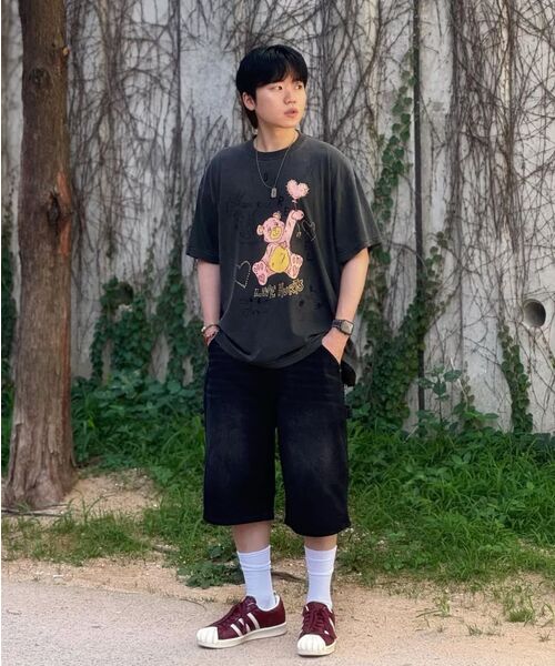 KANEITEI(カネイテイ)の「バミューダデニムショートパンツ(グレー)(その他パンツ・レディース・グレー・MEDIUM/LARGE/X-LARGE)」の6枚目の写真