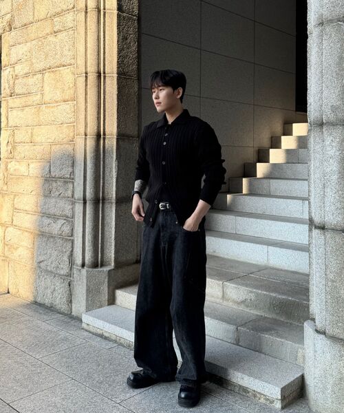 FLAWSROOM(フローズルーム)の「3Button Ribbed Cardigan(カーディガン/ボレロ・メンズ・その他・MEDIUM/LARGE/X-LARGE)」の5枚目の写真