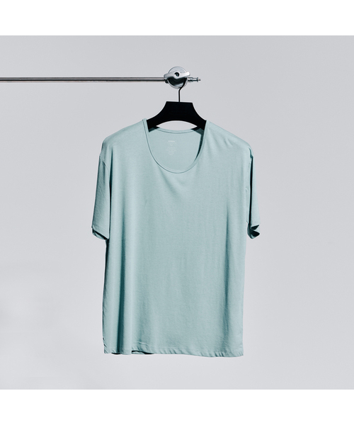 GOZER(ゴーザー)の「UNDER HALF T-SHIRT_MINT(Tシャツ/カットソー・メンズ・ミント・SMALL/MEDIUM/LARGE/X-LARGE)」の1枚目の写真