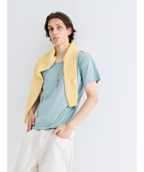GOZER(ゴーザー)の「UNDER HALF T-SHIRT_MINT(Tシャツ/カットソー・メンズ・ミント・SMALL/MEDIUM/LARGE/X-LARGE)」の2枚目の写真