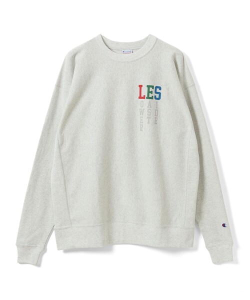 Champion(チャンピオン)の「【別注】Champion / リバースウィーブ(R)シティ ロングスリーブTシャツ(Tシャツ/カットソー・メンズ・ブラック/アイボリー/ブルー・S/M/L/XL)」の5枚目の写真