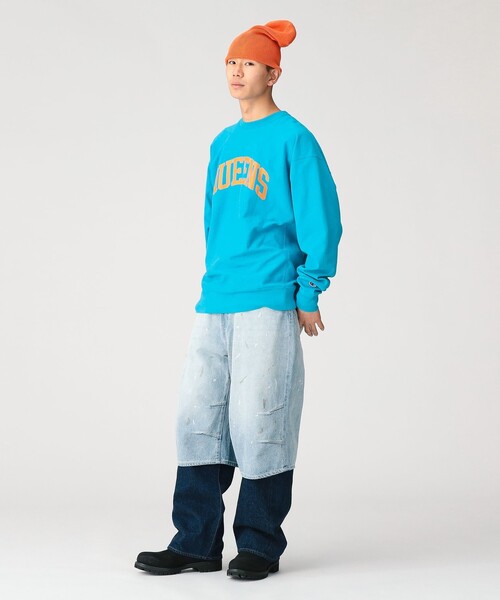 Champion(チャンピオン)の「【別注】Champion / リバースウィーブ(R)シティ ロングスリーブTシャツ(Tシャツ/カットソー・メンズ・ブラック/アイボリー/ブルー・S/M/L/XL)」の13枚目の写真