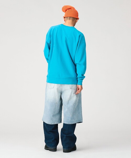 Champion(チャンピオン)の「【別注】Champion / リバースウィーブ(R)シティ ロングスリーブTシャツ(Tシャツ/カットソー・メンズ・ブラック/アイボリー/ブルー・S/M/L/XL)」の14枚目の写真