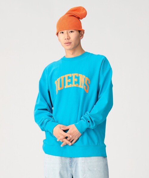 Champion(チャンピオン)の「【別注】Champion / リバースウィーブ(R)シティ ロングスリーブTシャツ(Tシャツ/カットソー・メンズ・ブラック/アイボリー/ブルー・S/M/L/XL)」の15枚目の写真