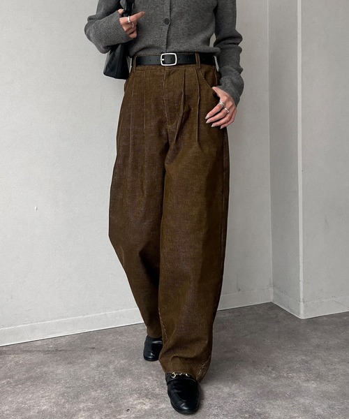 NOGLE/ノグル】ワイドカーブコーデュロイパンツ（その他パンツ
