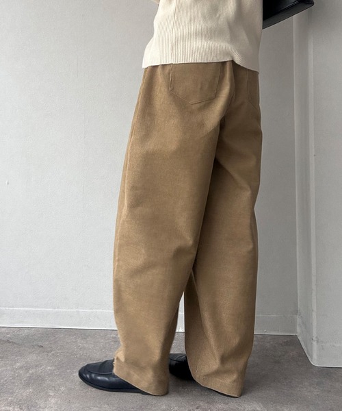 NOGLE(ノグル)の「【NOGLE/ノグル】ワイドカーブコーデュロイパンツ(その他パンツ・レディース・アイボリー/ブラウン/ベージュ・FREE)」の10枚目の写真
