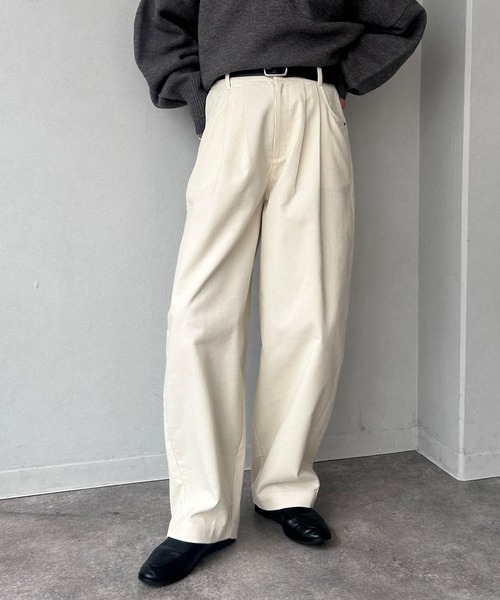 NOGLE(ノグル)の「【NOGLE/ノグル】ワイドカーブコーデュロイパンツ(その他パンツ・レディース・アイボリー/ブラウン/ベージュ・FREE)」の20枚目の写真