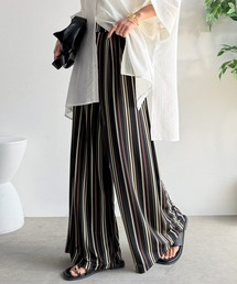 classicalelf（クラシカルエルフ）の「涼しくラクして、きれいが続く。タック入り総柄ワイドイージーパンツ(ウエストゴム)（その他パンツ）」