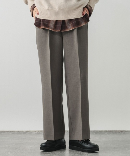 GLOBAL WORK（グローバルワーク）の「ウツクシルエットWクロスイージーストレートパンツ/601347（その他パンツ・レディース・ブラック/ブラウン系その他6/チャコールグレー/ネイビー系8/ベージュ/ネイビー・X-SMALL/SMALL/MEDIUM/LARGE/X-LARGE/XX-LARGE/S-Long/M-Long/L-Long/XL-Long）」の14枚目の写真