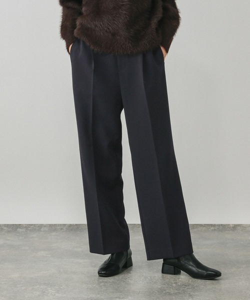 GLOBAL WORK（グローバルワーク）の「ウツクシルエットWクロスイージーストレートパンツ/601347（その他パンツ・レディース・ブラック/ブラウン系その他6/チャコールグレー/ネイビー系8/ベージュ/ネイビー・X-SMALL/SMALL/MEDIUM/LARGE/X-LARGE/XX-LARGE/S-Long/M-Long/L-Long/XL-Long）」の22枚目の写真