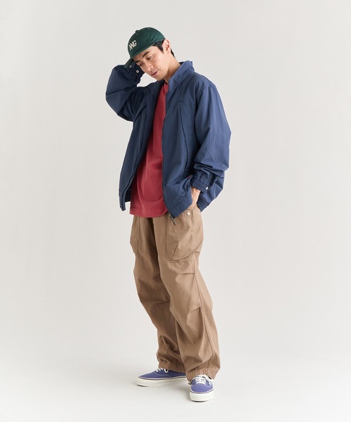 NANGA（ナンガ）の「NYLON TUSSER TRACK JACKET/ナイロンタッサー トラックジャケット（ブルゾン・メンズ・ネイビー/ブラック/カーキ・L/M/XL/S）」の8枚目の写真