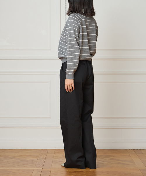 IENA LA BOUCLE(イエナラブークル)の「IENA LA BOUCLE ボーダーラガーシャツニット(ニット/セーター・レディース・ブラウン/グレー・FREE)」の13枚目の写真