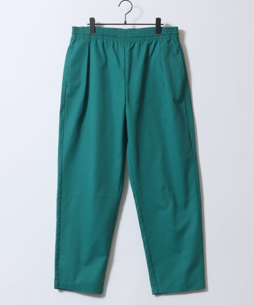 SITRY(シトリー)の「Twill Wide Tapered Pants/ツイル ワイドテーパードパンツ シェフパンツ スケートパンツ イージーパンツ(チノパンツ・メンズ・グリーン・L/M)」の2枚目の写真