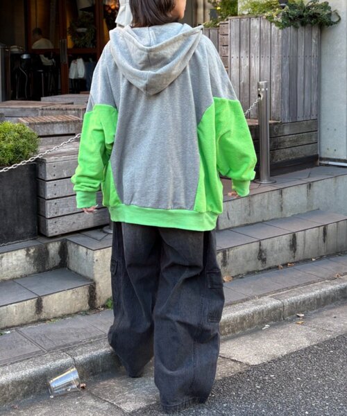 SOUNDSGOOOOD（サウンズグッド）の「【SOUNDS GOOOOD】パイル切り替えパーカー（パーカー・レディース・グレー・ONE SIZE）」の21枚目の写真