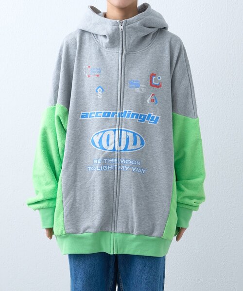 SOUNDSGOOOOD（サウンズグッド）の「【SOUNDS GOOOOD】パイル切り替えパーカー（パーカー・レディース・グレー・ONE SIZE）」の20枚目の写真