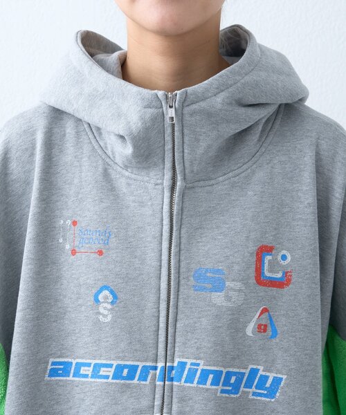SOUNDSGOOOOD（サウンズグッド）の「【SOUNDS GOOOOD】パイル切り替えパーカー（パーカー・レディース・グレー・ONE SIZE）」の17枚目の写真