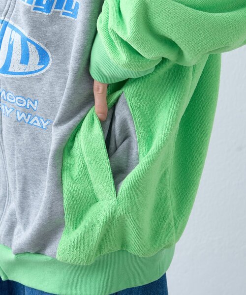 SOUNDSGOOOOD（サウンズグッド）の「【SOUNDS GOOOOD】パイル切り替えパーカー（パーカー・レディース・グレー・ONE SIZE）」の16枚目の写真