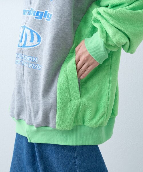 SOUNDSGOOOOD（サウンズグッド）の「【SOUNDS GOOOOD】パイル切り替えパーカー（パーカー・レディース・グレー・ONE SIZE）」の14枚目の写真