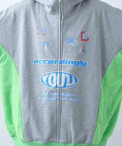 SOUNDSGOOOOD（サウンズグッド）の「【SOUNDS GOOOOD】パイル切り替えパーカー（パーカー・レディース・グレー・ONE SIZE）」の13枚目の写真