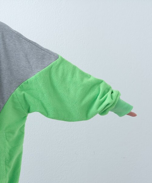 SOUNDSGOOOOD（サウンズグッド）の「【SOUNDS GOOOOD】パイル切り替えパーカー（パーカー・レディース・グレー・ONE SIZE）」の12枚目の写真