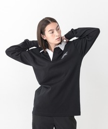KLON（クローン）の「KLON LONG SLEEVE RUGBY JERSEY BLACK（Tシャツ/カットソー）」
