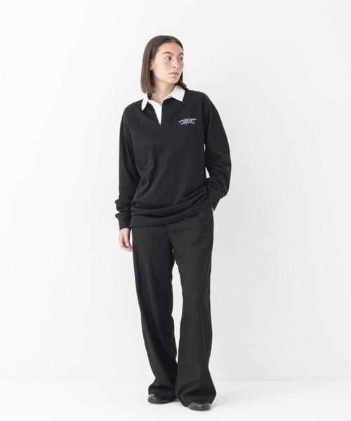 KLON(クローン)の「KLON LONG SLEEVE RUGBY JERSEY BLACK(Tシャツ/カットソー・レディース・ブラック・SMALL)」の2枚目の写真