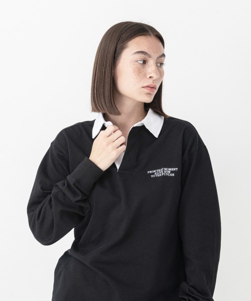 KLON(クローン)の「KLON LONG SLEEVE RUGBY JERSEY BLACK(Tシャツ/カットソー・レディース・ブラック・SMALL)」の3枚目の写真