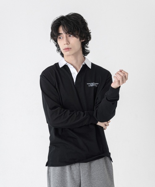 KLON(クローン)の「KLON LONG SLEEVE RUGBY JERSEY BLACK(Tシャツ/カットソー・レディース・ブラック・SMALL)」の5枚目の写真