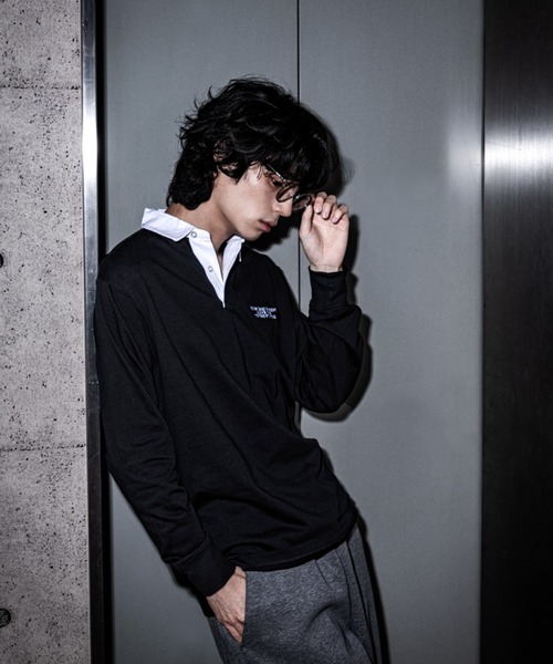 KLON(クローン)の「KLON LONG SLEEVE RUGBY JERSEY BLACK(Tシャツ/カットソー・レディース・ブラック・SMALL)」の6枚目の写真