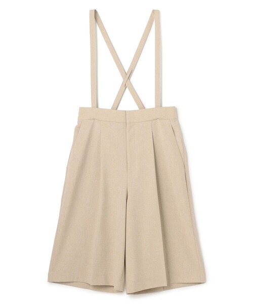 uncrave(アンクレイヴ)の「ウォッシャブルドライサップ バミューダパンツ(サスペンダー付き)(その他パンツ・レディース・ネイビー系/グレー系/ベージュ系1/ブラック系/黄土色系・2/1)」の4枚目の写真