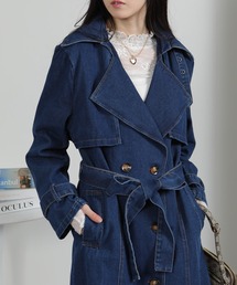 pumpkin port | デニムトレンチコート(トレンチコート)