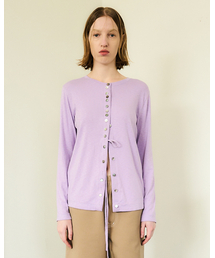 SEEN（シーン）の「MANY BUTTONS CARDIGAN (Purple)（カーディガン/ボレロ）」