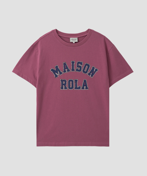 ROLAROLA(ロラロラ)の「MAISON DE ROLA PIGMENT T-SHIRT DEEP PINK(Tシャツ/カットソー・レディース・その他・FREE)」の1枚目の写真