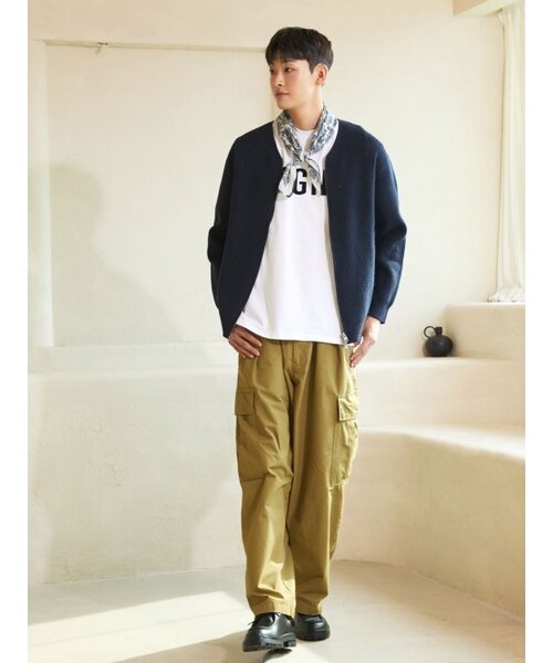 AYIHOLIC CASHMERE（アイホリックカシミア）の「ダブルジップ リブ ワイカーディガン ネイビー #3COLOR（カーディガン/ボレロ・レディース・その他・L/M）」の4枚目の写真