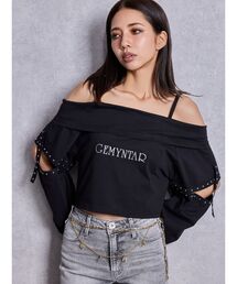 GYDA | GEMYNTARオフショルトップス(Tシャツ/カットソー)